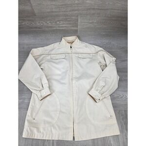 Vintage Foxland By Lanson Tan Khaki Jacket Women's Size 8 Lightweight Classic